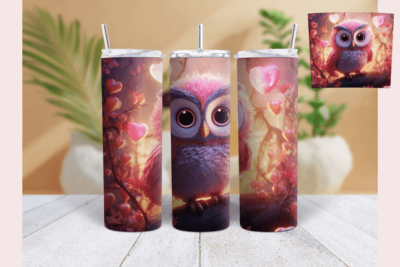 Neon Owl Tumbler Wrap Bundle - CraftNest - Digital Crafting and Art