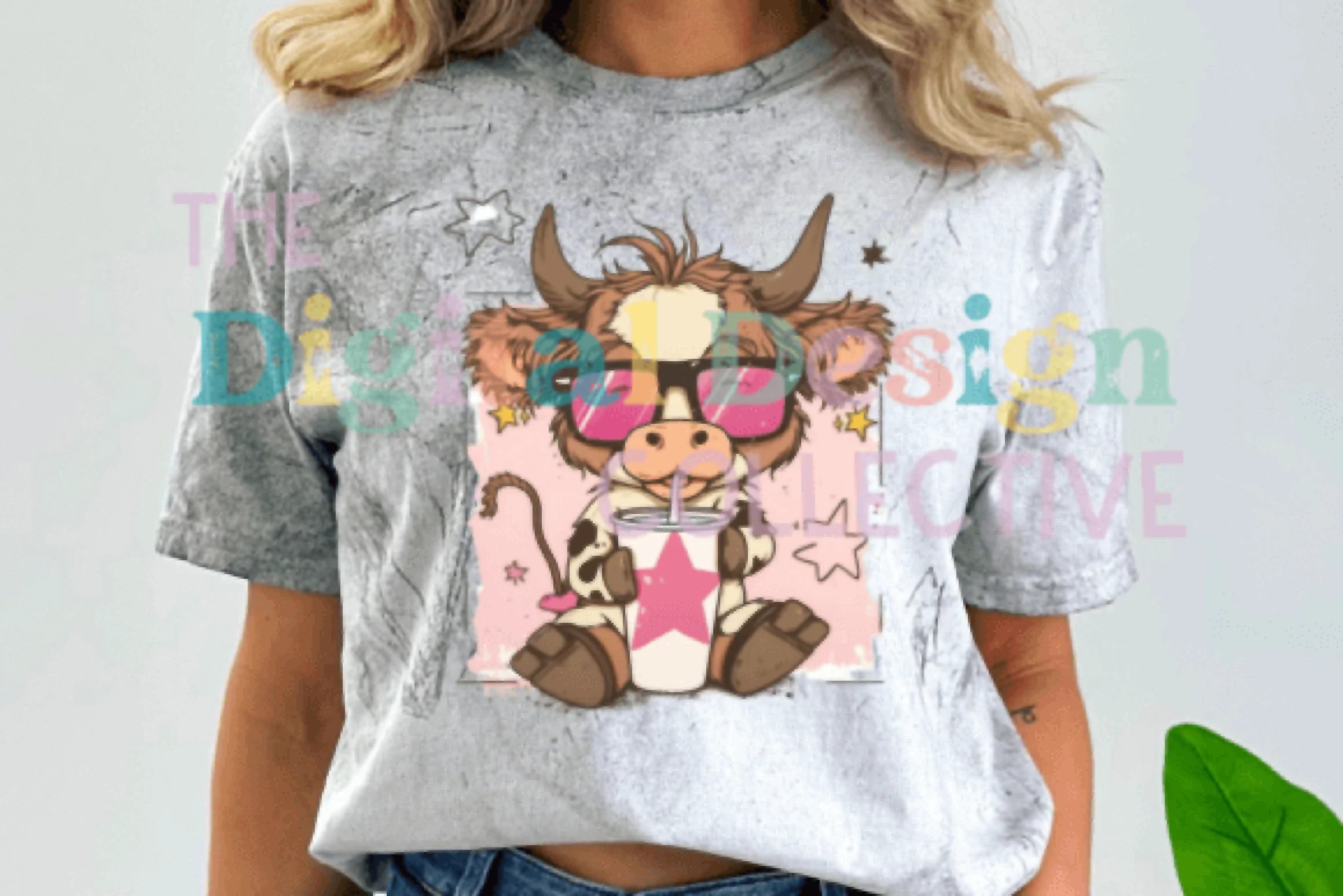 Vintage Pink Coffee Cow Valentine Clipart Bundle - CraftNest - Digital Crafting and Art