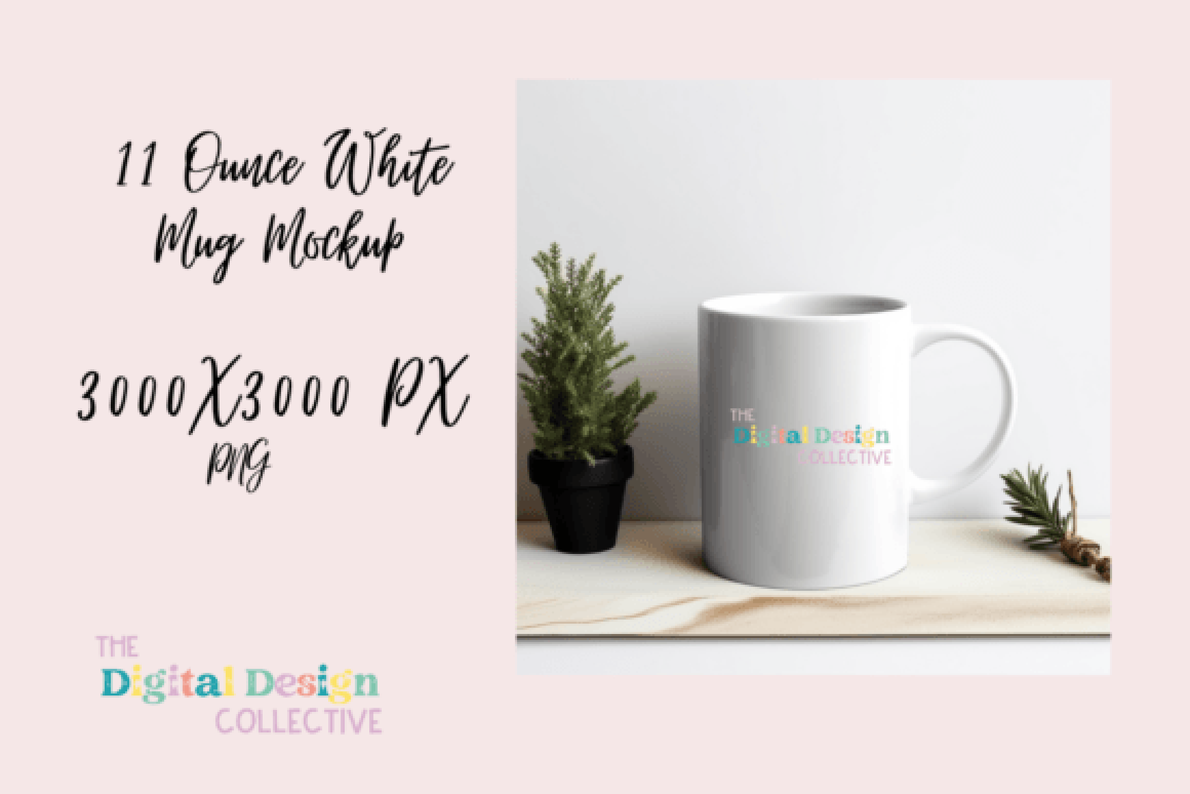 Valentine's Day White Mug Mockup
