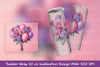 Valentine's Balloon Tumbler Wrap