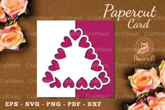 Valentine's Day Papercut Card SVG Bundle - CraftNest - Digital Crafting and Art