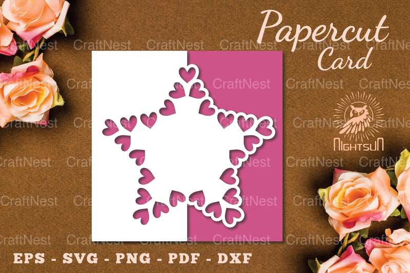 Valentine's Day Papercut Card SVG Bundle - CraftNest - Digital Crafting and Art