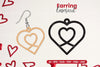 Valentine's Earring Laser Cut SVG Bundle