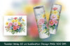 Valentine's Flower Tumbler Wrap Clipart Bundle