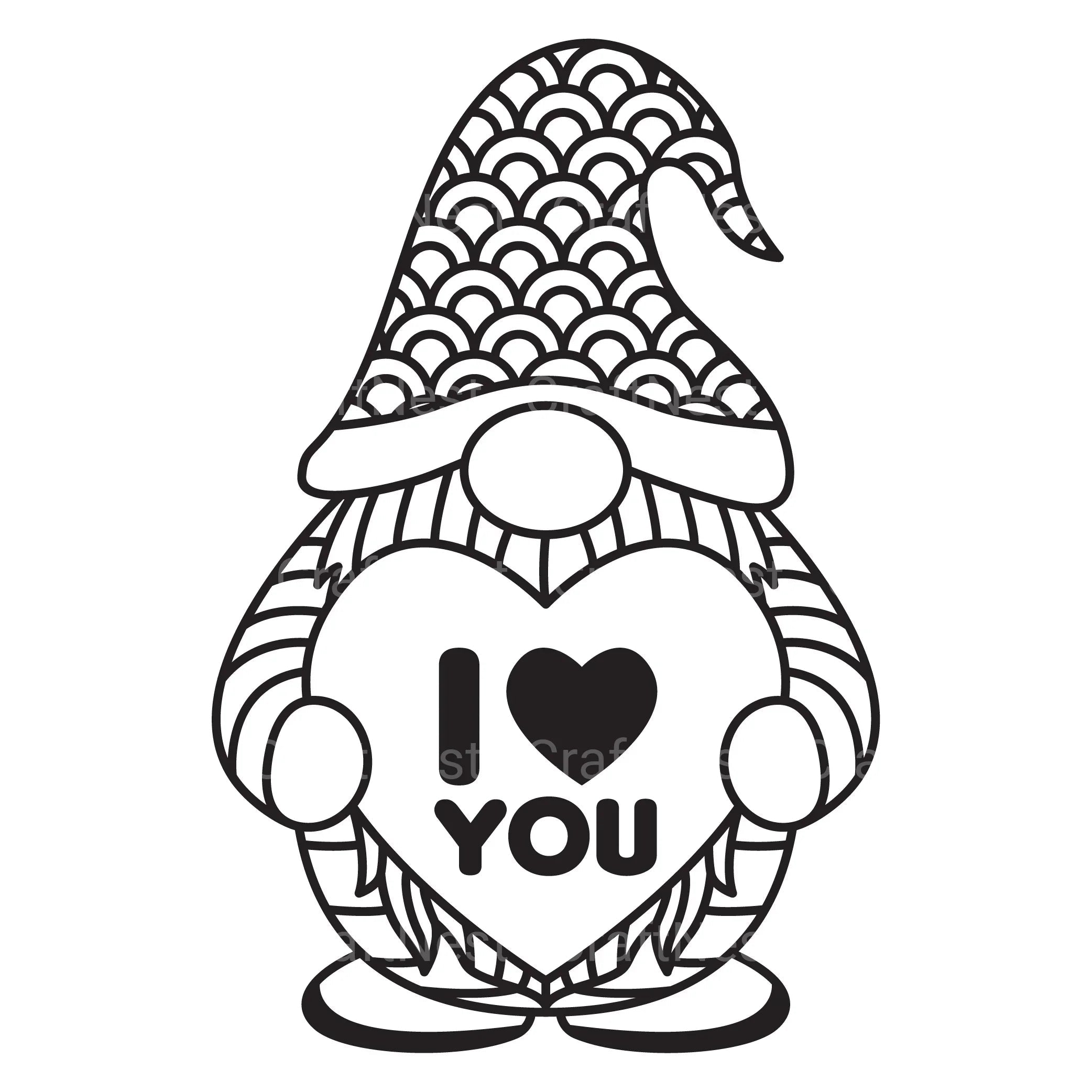 Valentine's Gnome SVG Bundle - CraftNest - Digital Crafting and Art