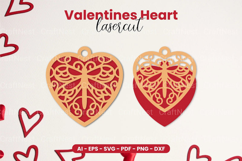 Valentine's Heart Laser Cut SVG Bundle - CraftNest - Digital Crafting and Art