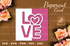 Valentine's Papercut Card SVG Bundle - CraftNest - Digital Crafting and Art