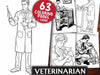 Veterinarian Coloring Books