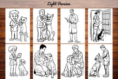 Veterinarian Coloring Books - CraftNest - Digital Crafting and Art