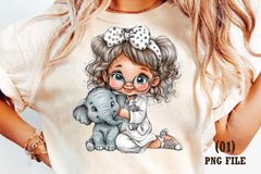 Veterinarian Girl Clipart Bundle - CraftNest - Digital Crafting and Art