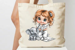 Veterinarian Girl Clipart Bundle - CraftNest - Digital Crafting and Art