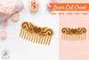 Victorian Heart Laser Cut Comb Clipart Bundle