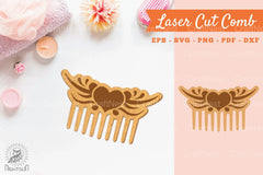 Victorian Heart Laser Cut Comb Clipart Bundle - CraftNest - Digital Crafting and Art