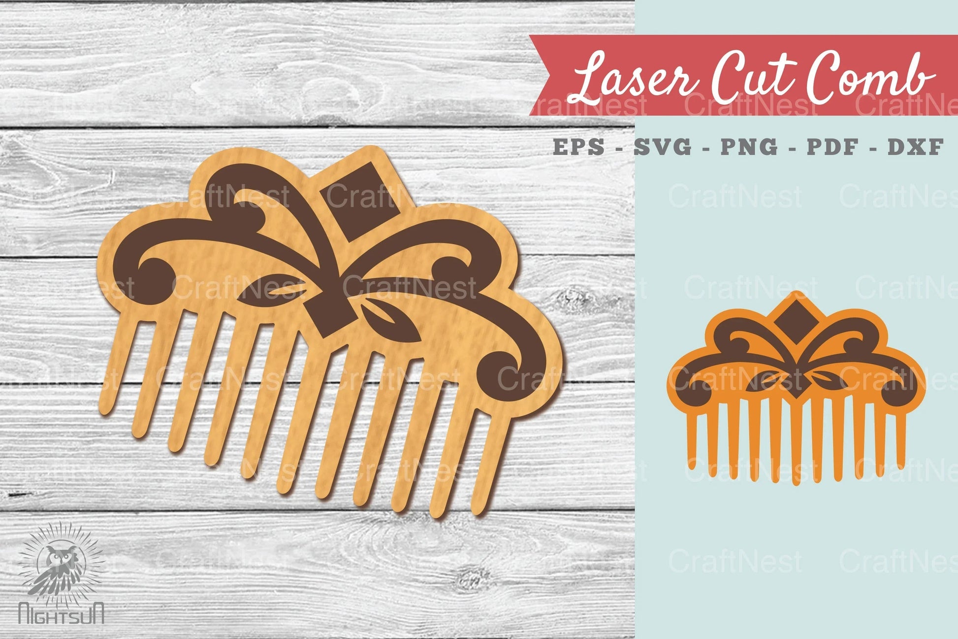 Victorian Laser Cut Comb SVG Bundle - CraftNest - Digital Crafting and Art