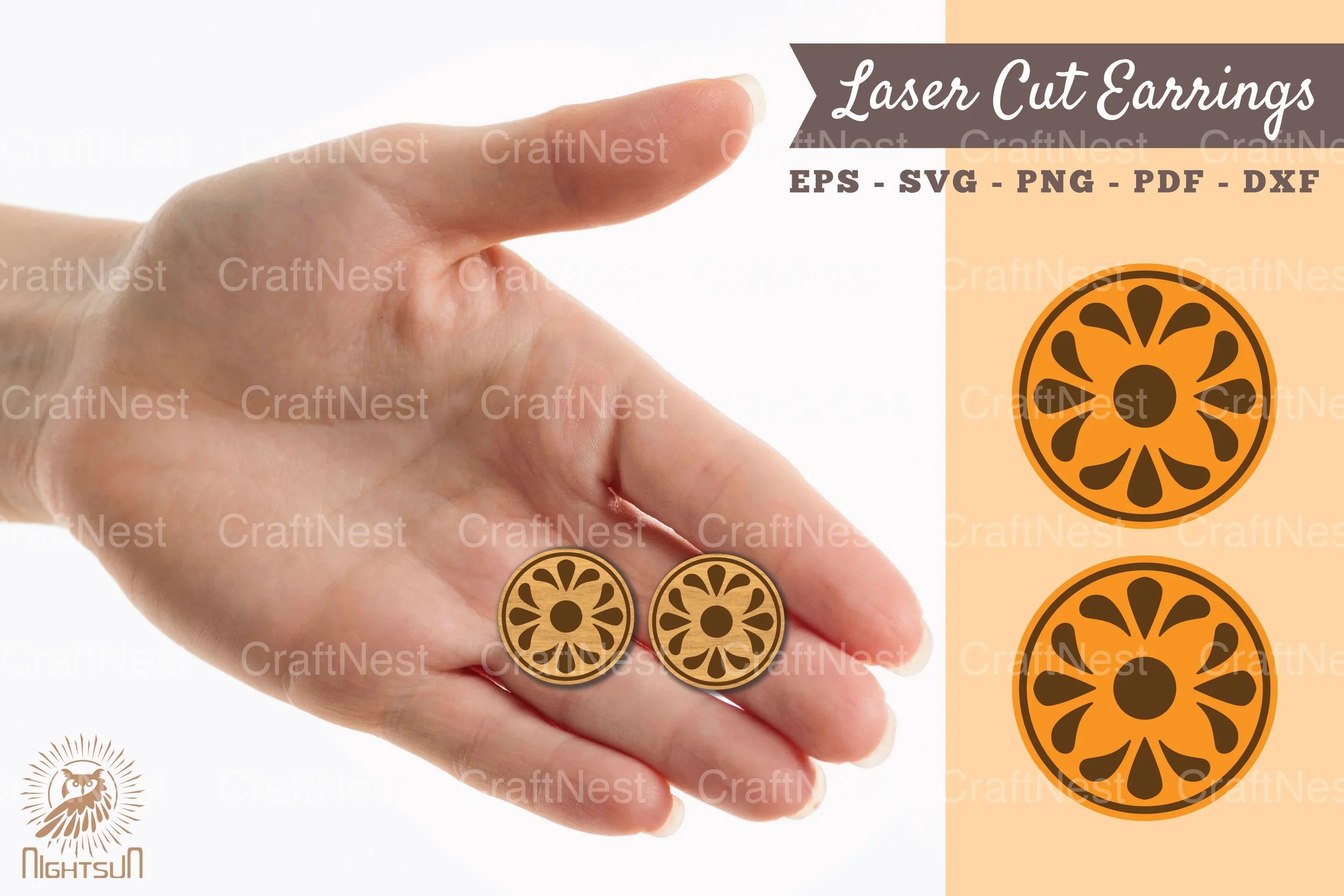 Victorian Laser Cut Earrings SVG Bundle - CraftNest - Digital Crafting and Art