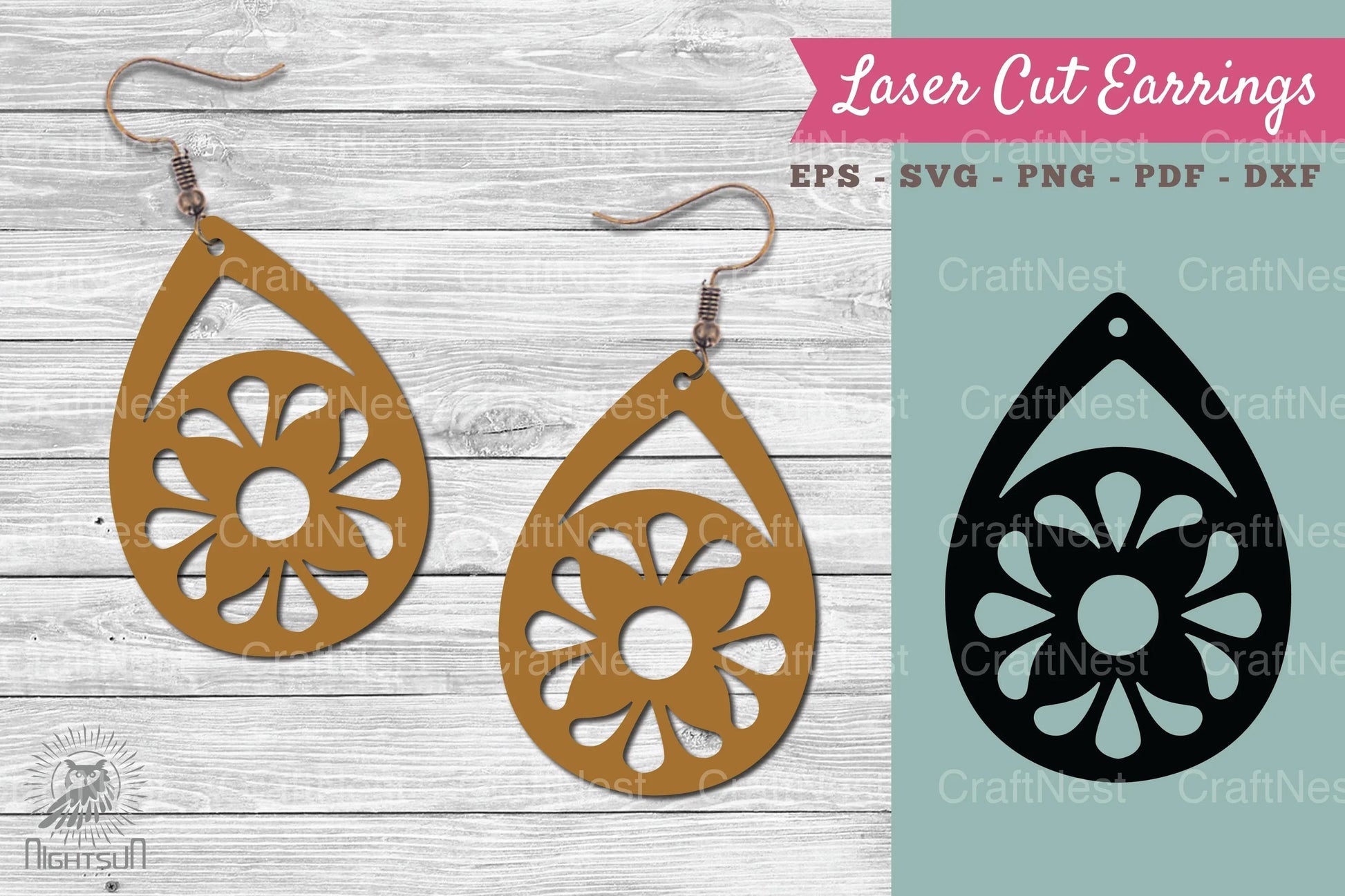 Victorian Laser Cut Earrings SVG Bundle - CraftNest - Digital Crafting and Art