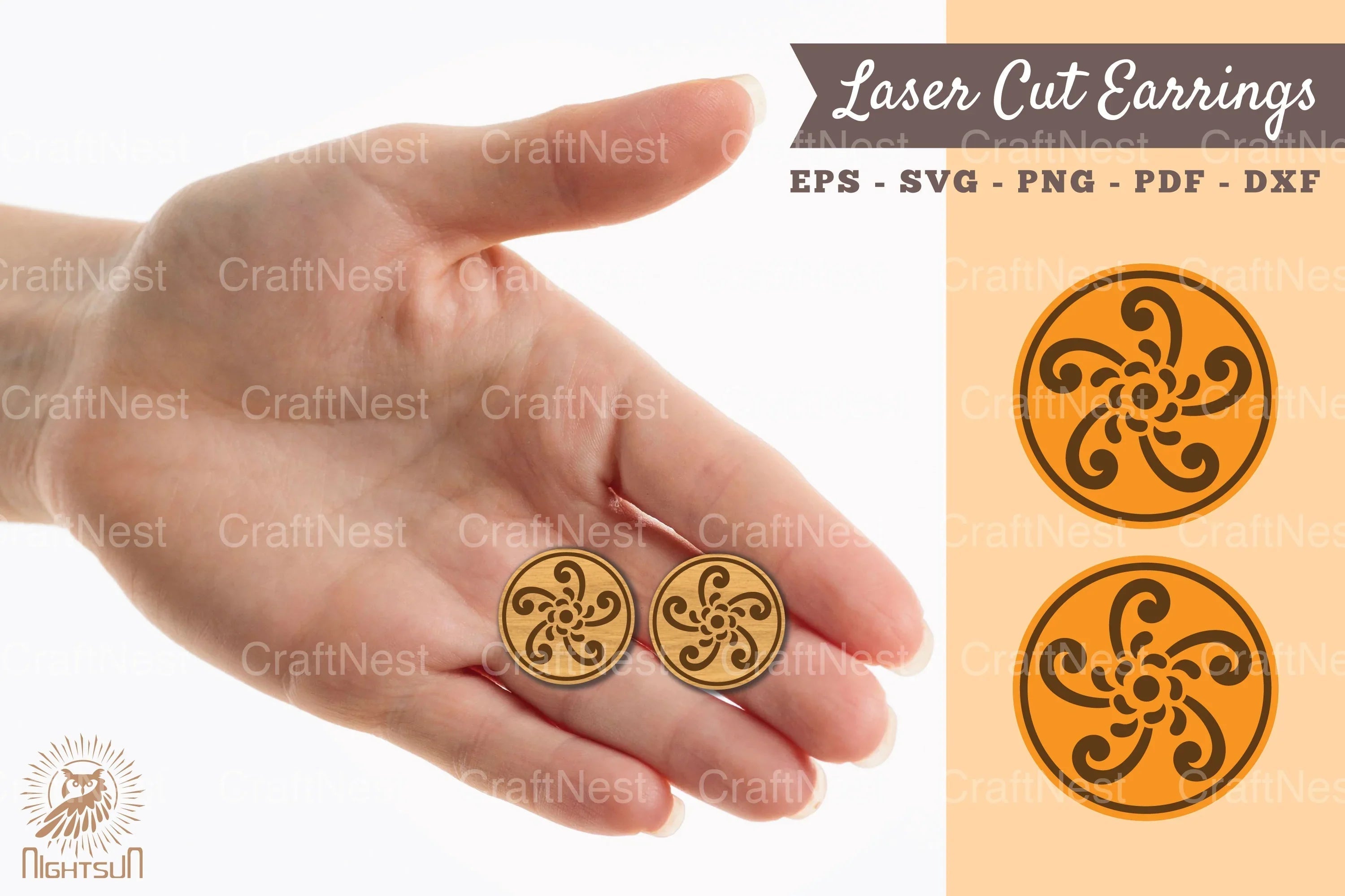 Victorian Laser Cut Earrings SVG Bundle - CraftNest - Digital Crafting and Art