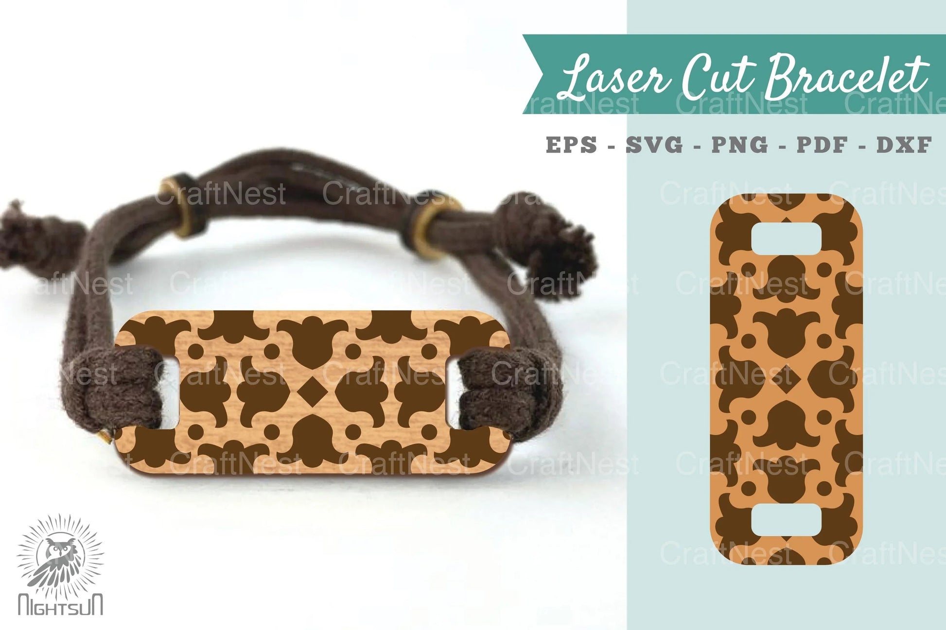 Victorian Pattern Laser Cut Bracelet SVG Design Bundle - CraftNest - Digital Crafting and Art