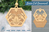 Victorian Floral Laser Cut Ornament Clipart Bundle