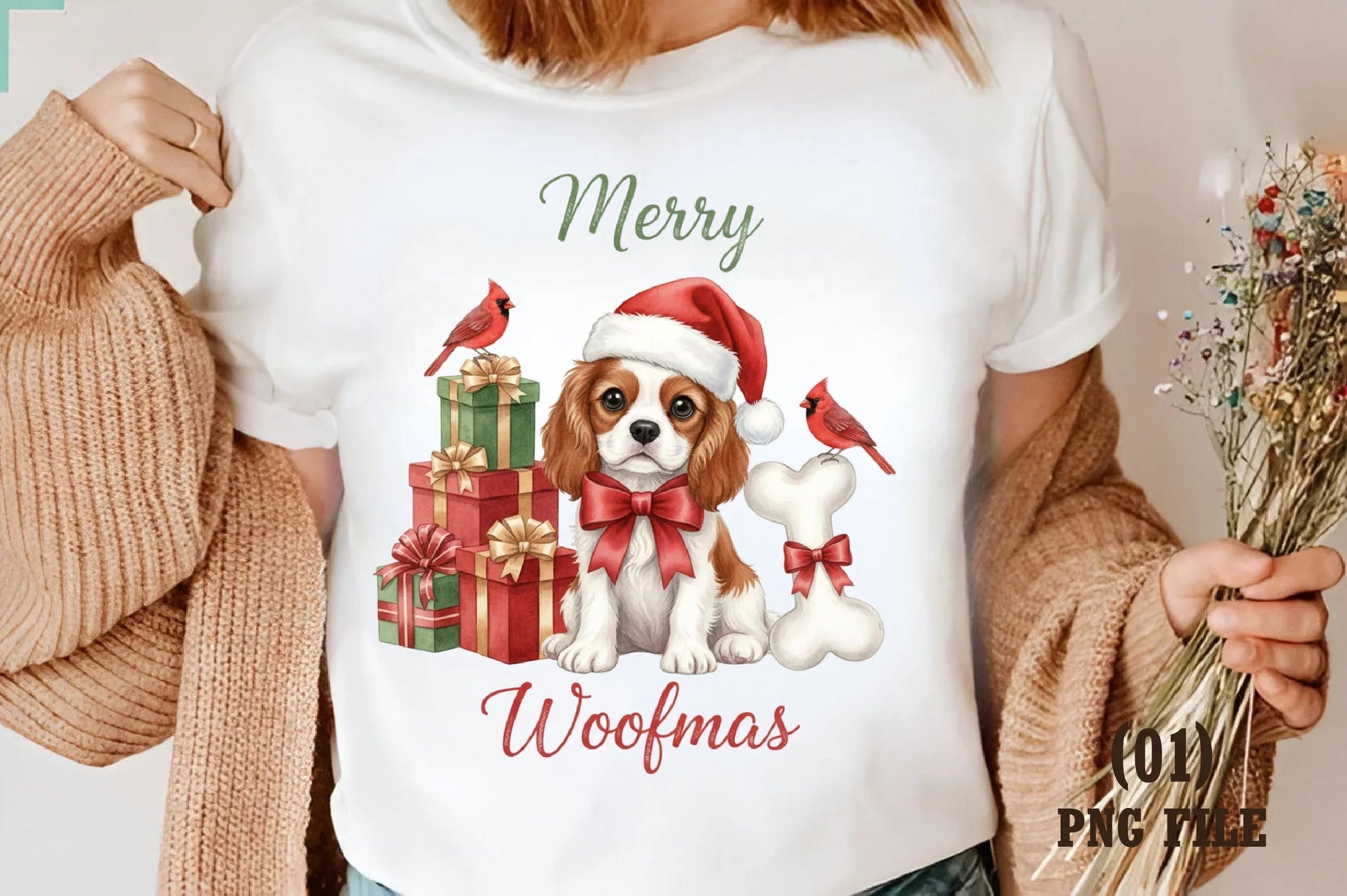 Vintage Merry Woofmas Christmas Clipart Bundle - CraftNest - Digital Crafting and Art