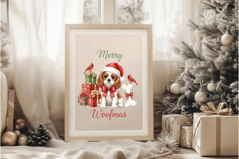 Vintage Merry Woofmas Christmas Clipart Bundle - CraftNest - Digital Crafting and Art
