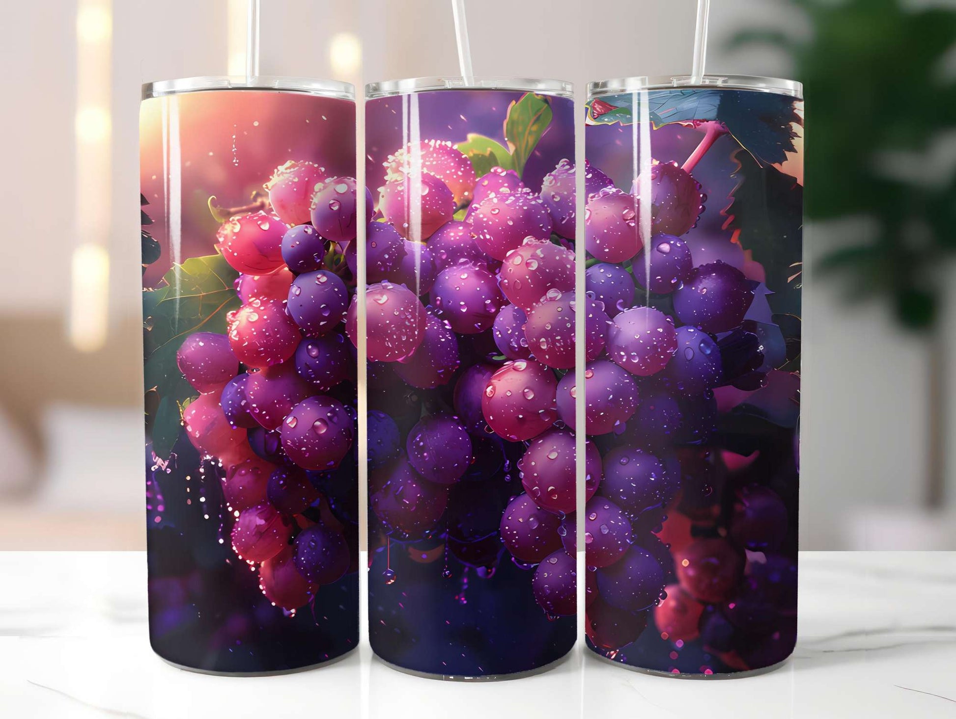 Vineyard Grapes 2 Tumbler Wrap - CraftNest - Digital Crafting and Art