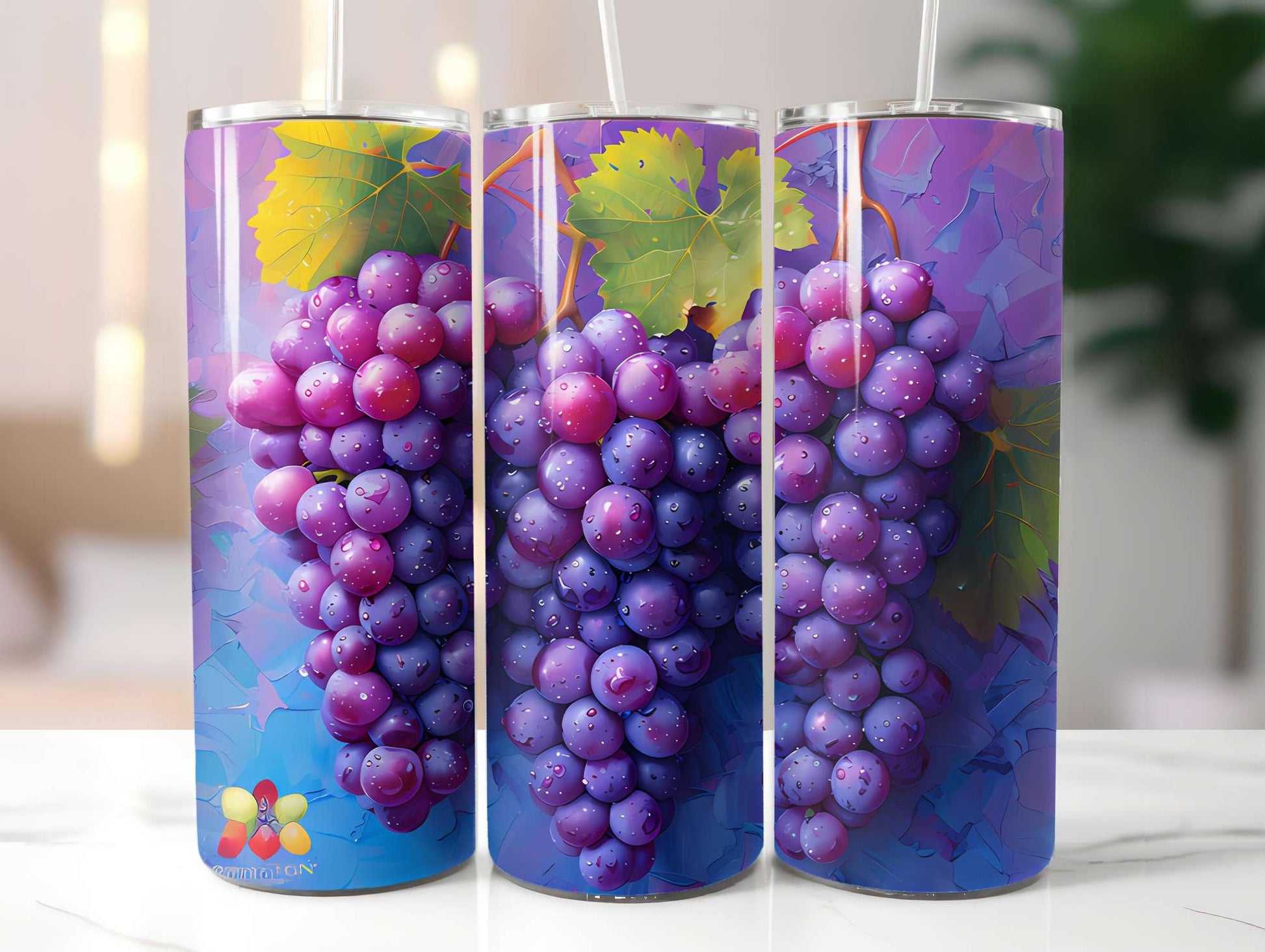 Vineyard Grapes 2 Tumbler Wrap - CraftNest - Digital Crafting and Art