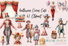 Vintage Halloween Circus Clipart Bundle