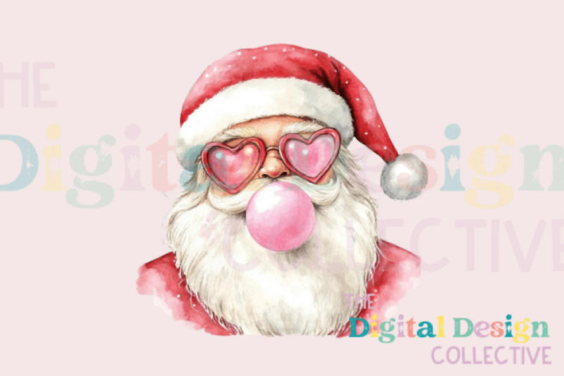 Vintage Coquette Santa Christmas Art Clipart Bundle - CraftNest - Digital Crafting and Art