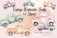 Vintage 1988 Truck Clipart Bundle - CraftNest - Digital Crafting and Art