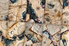 Vintage Astrology Junk Journal Papers - CraftNest - Digital Crafting and Art