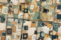 Vintage Astrology 3 Junk Journal Papers - CraftNest - Digital Crafting and Art