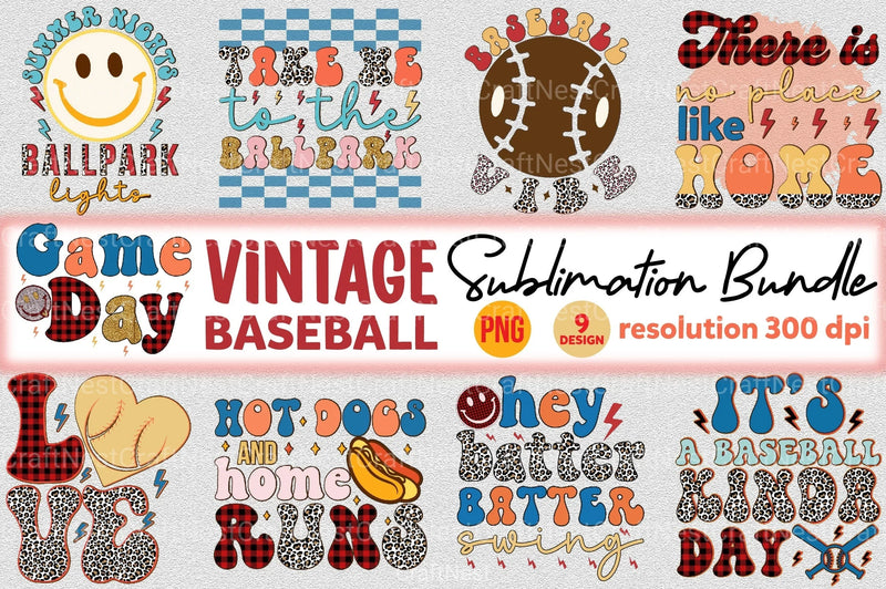 Vintage Baseball Clipart Bundle 2 - CraftNest - Digital Crafting and Art