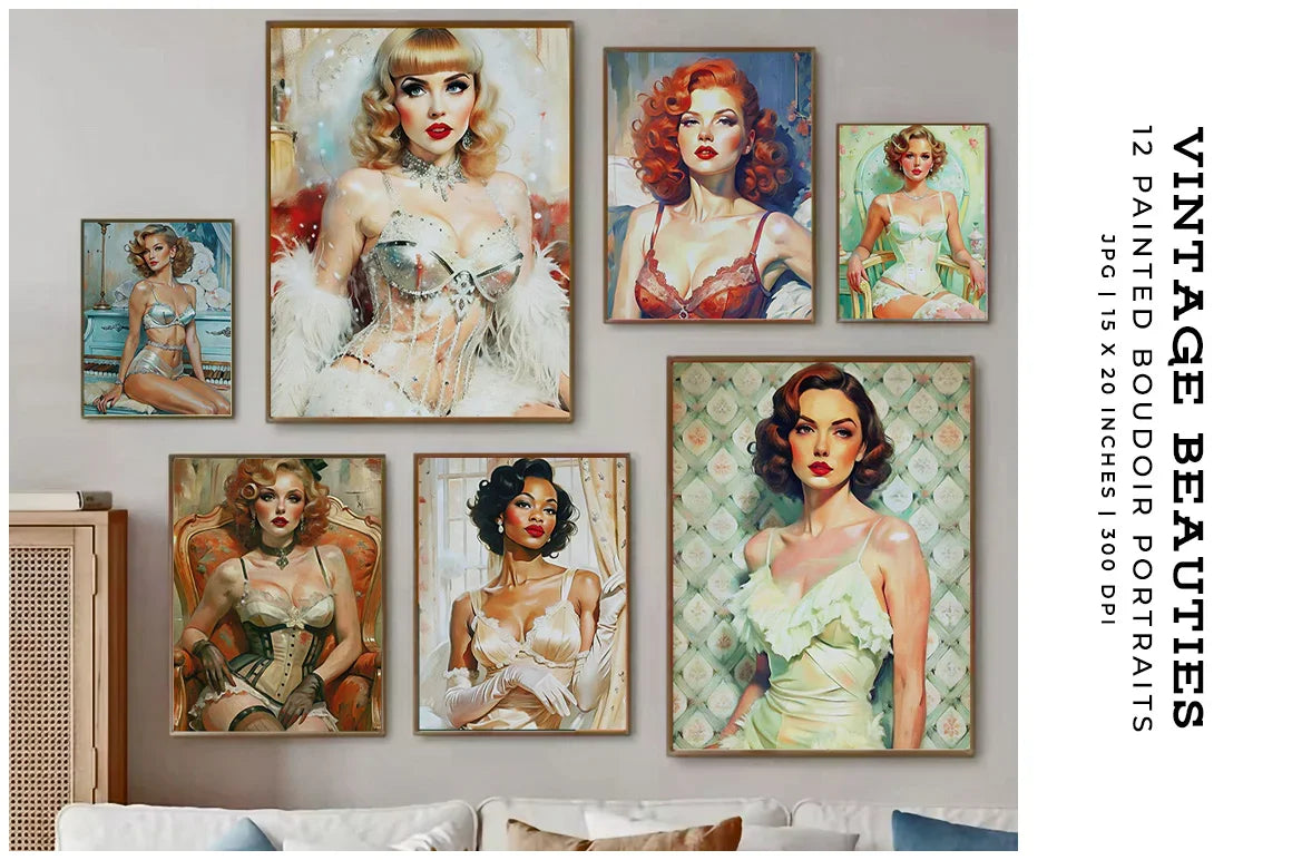 Vintage Beauties - Women - CraftNest - Digital Crafting and Art