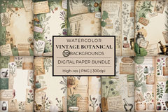 Vintage Botanical Junk Journal Papers - CraftNest - Digital Crafting and Art