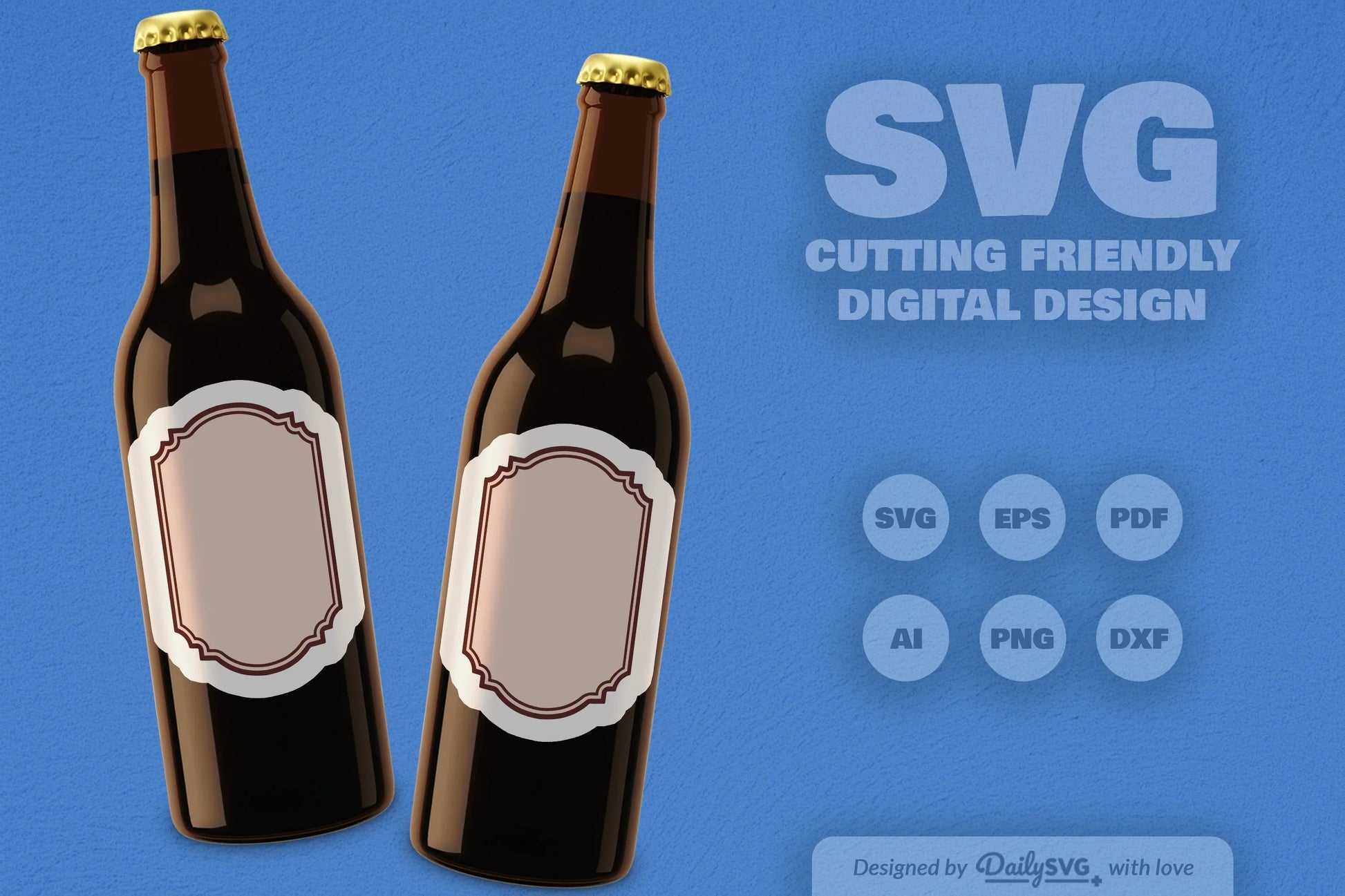 Vintage Bottle Label SVG Bundle 2 - CraftNest - Digital Crafting and Art