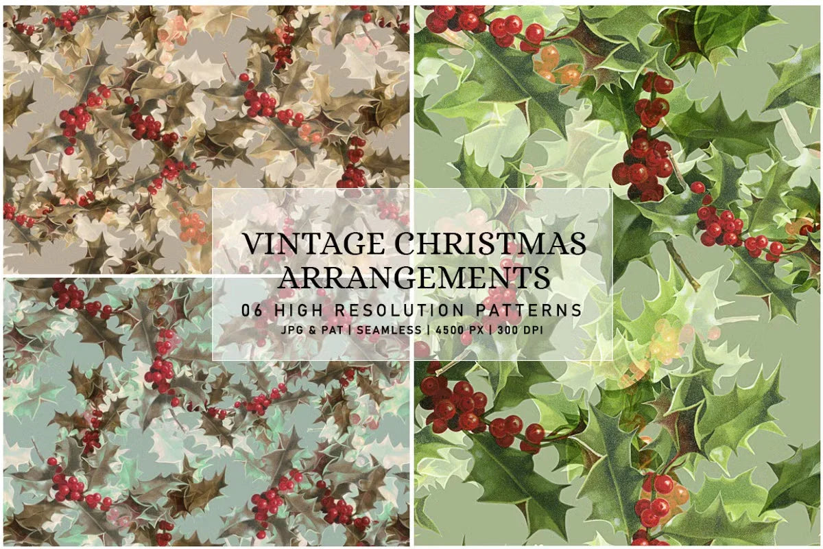 Vintage Christmas Arrangements