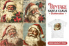 Vintage Christmas Santa Claus Clipart Bundle