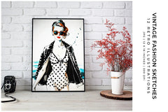 Vintage Fashion Sketches - Women - CraftNest - Digital Crafting and Art