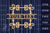 Vintage Lasercut Split Monogram SVG Bundle