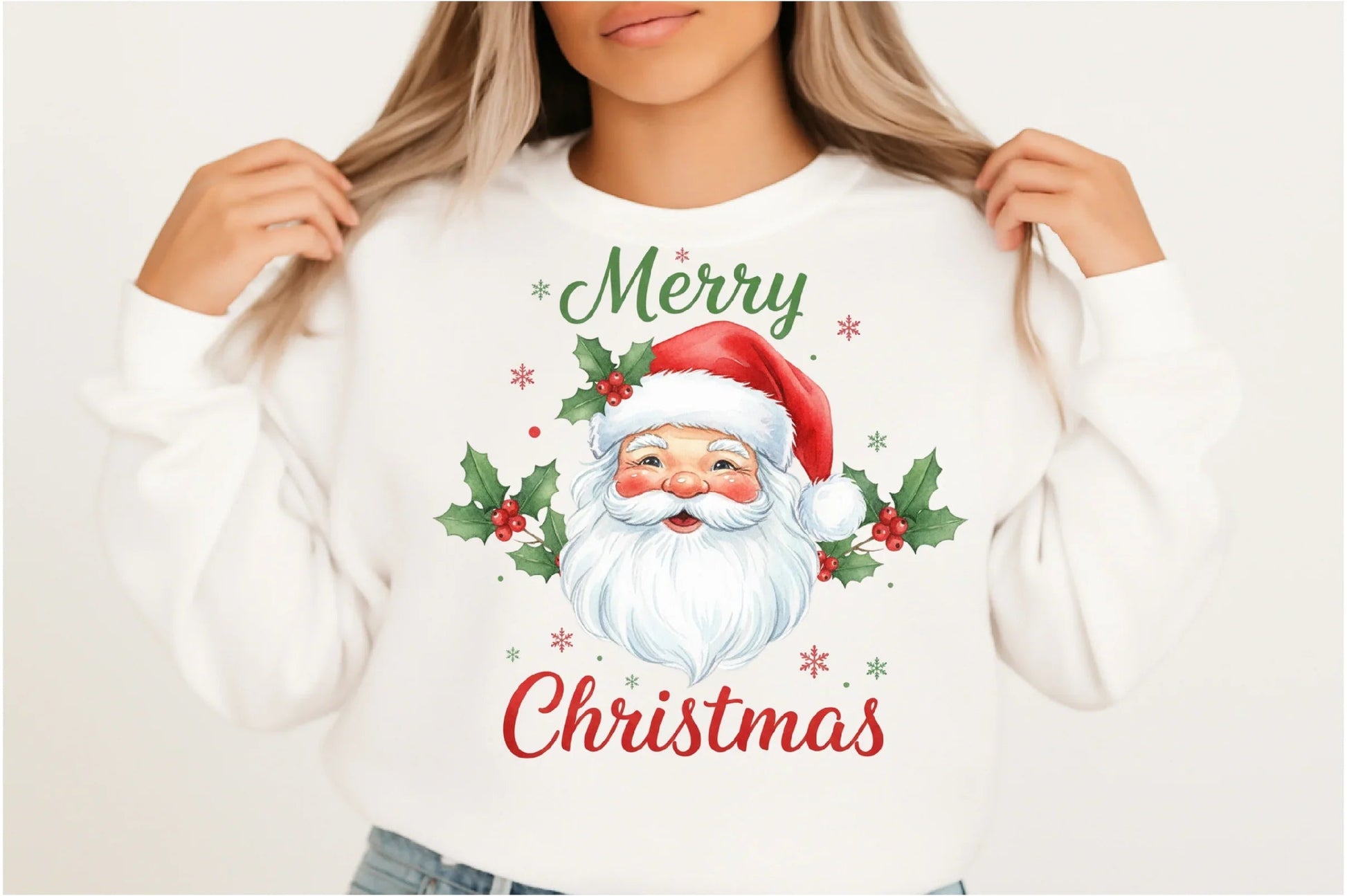 Vintage Merry Christmas Santa Claus Clipart Bundle - CraftNest - Digital Crafting and Art