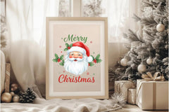 Vintage Merry Christmas Santa Claus Clipart Bundle - CraftNest - Digital Crafting and Art
