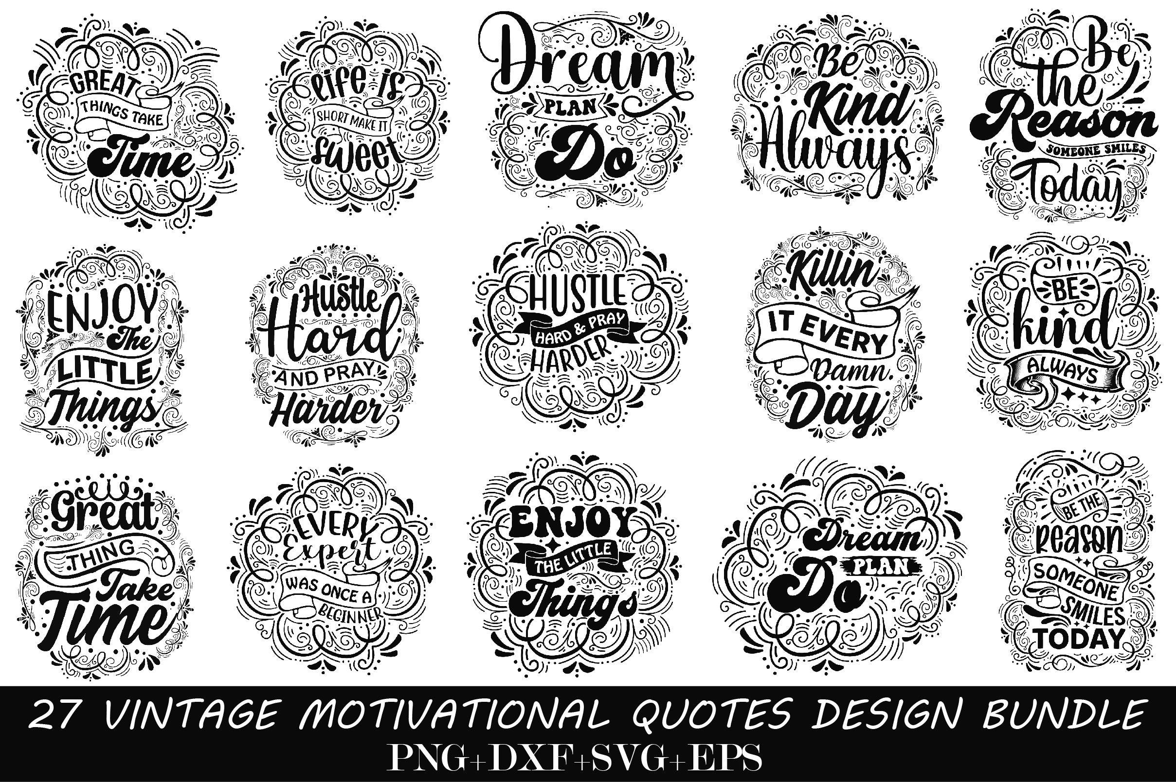 Motivational SVG Bundle