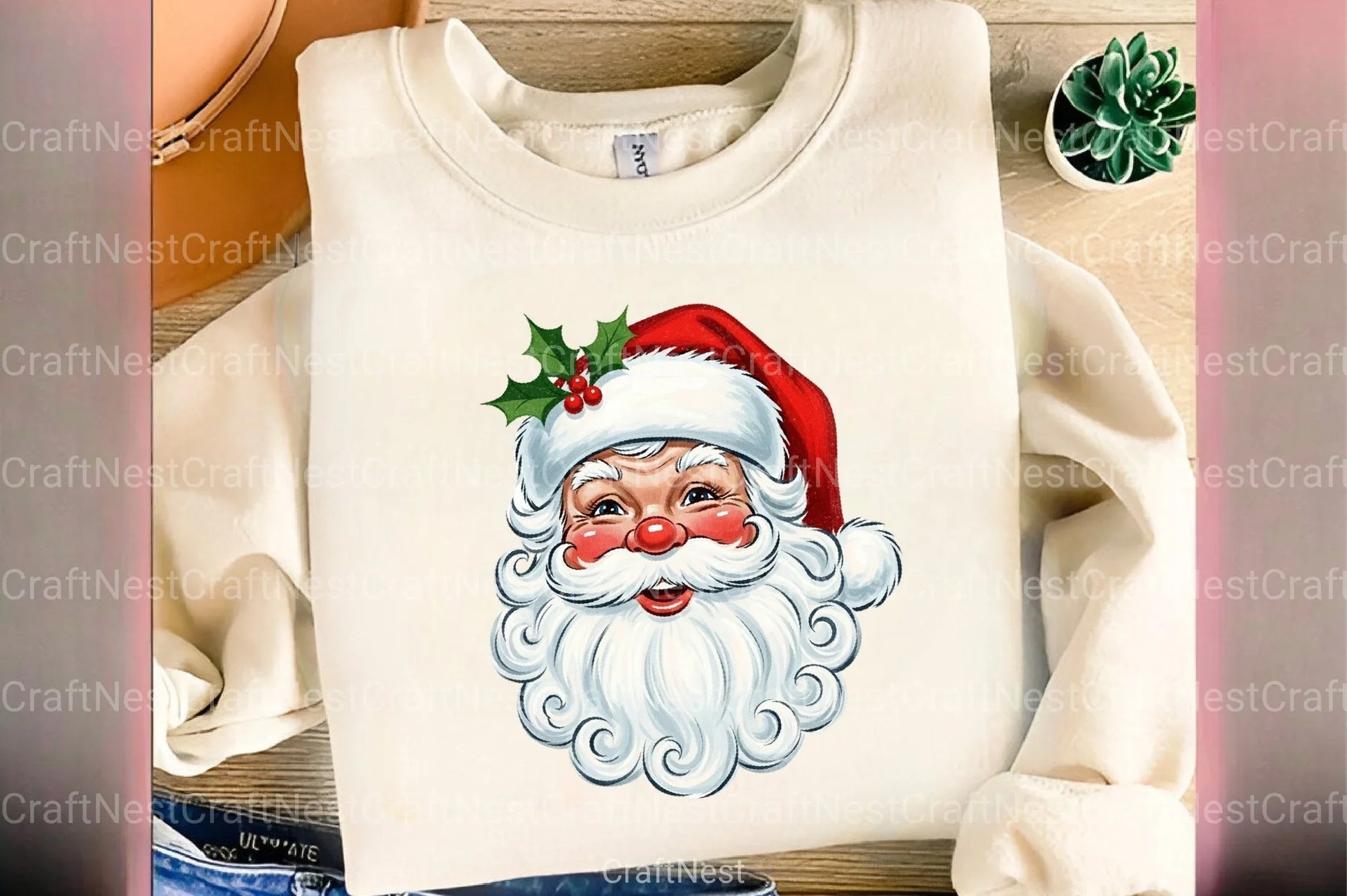 Vintage Santa Clipart Bundle 3 - CraftNest - Digital Crafting and Art