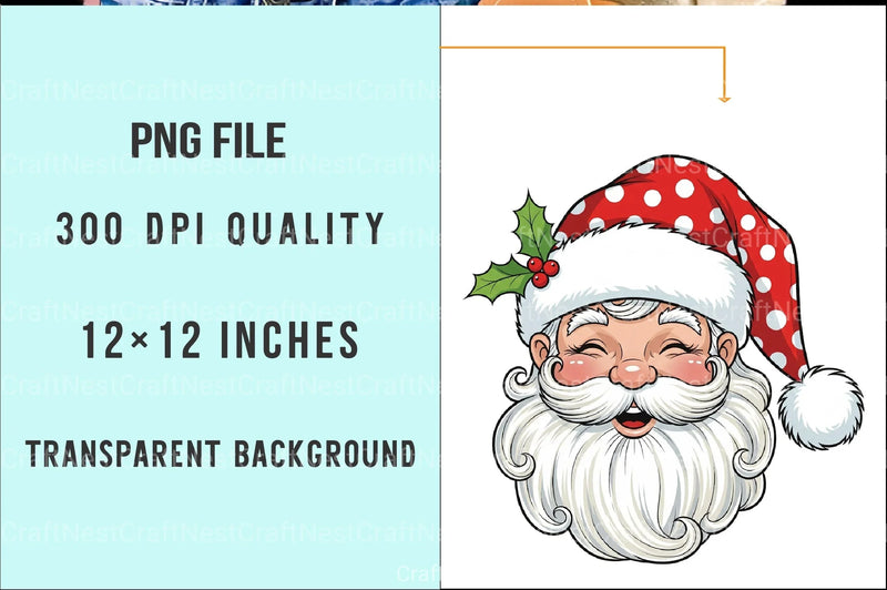 Vintage Santa Clipart Bundle 3 - CraftNest - Digital Crafting and Art