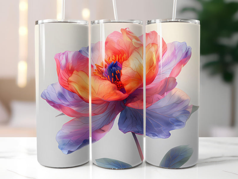 Vintage Flowers Tumbler Wrap - CraftNest - Digital Crafting and Art