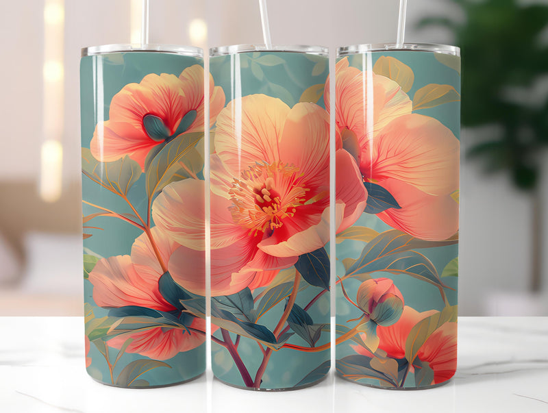 Vintage Flowers Tumbler Wrap - CraftNest - Digital Crafting and Art