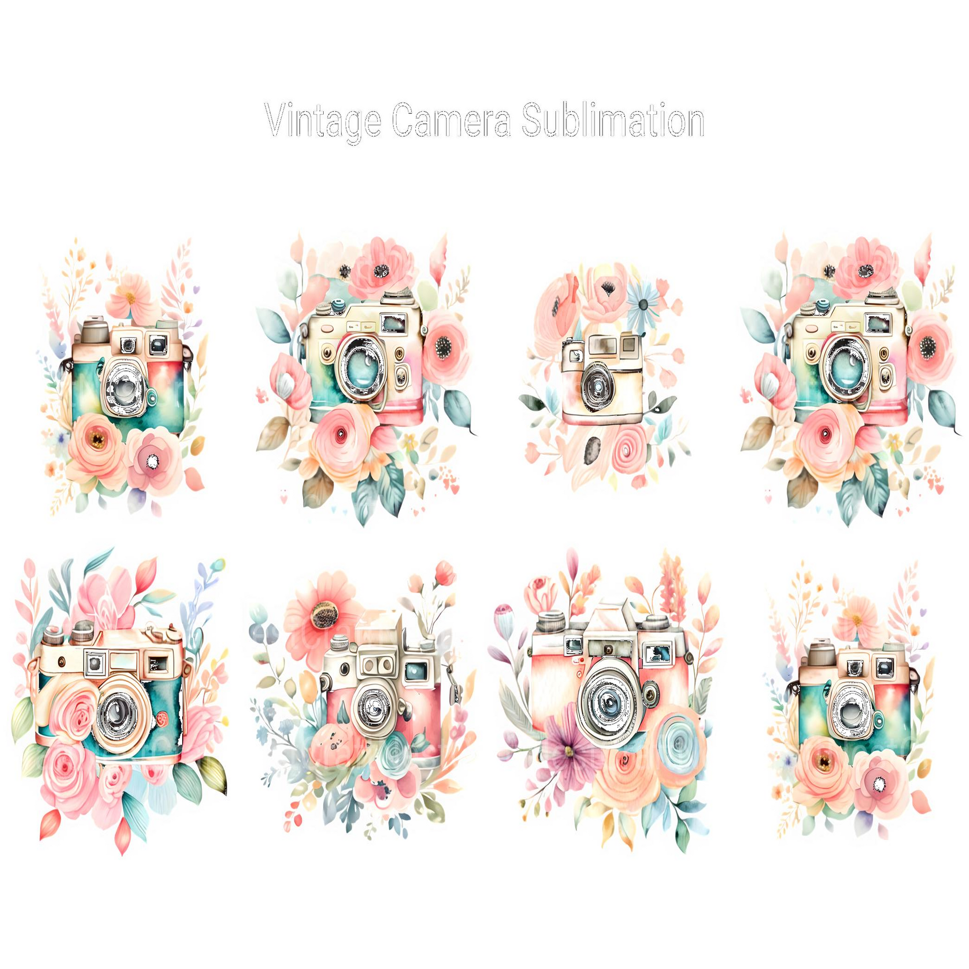 Vintage Camera Clipart - CraftNest - Digital Crafting and Art