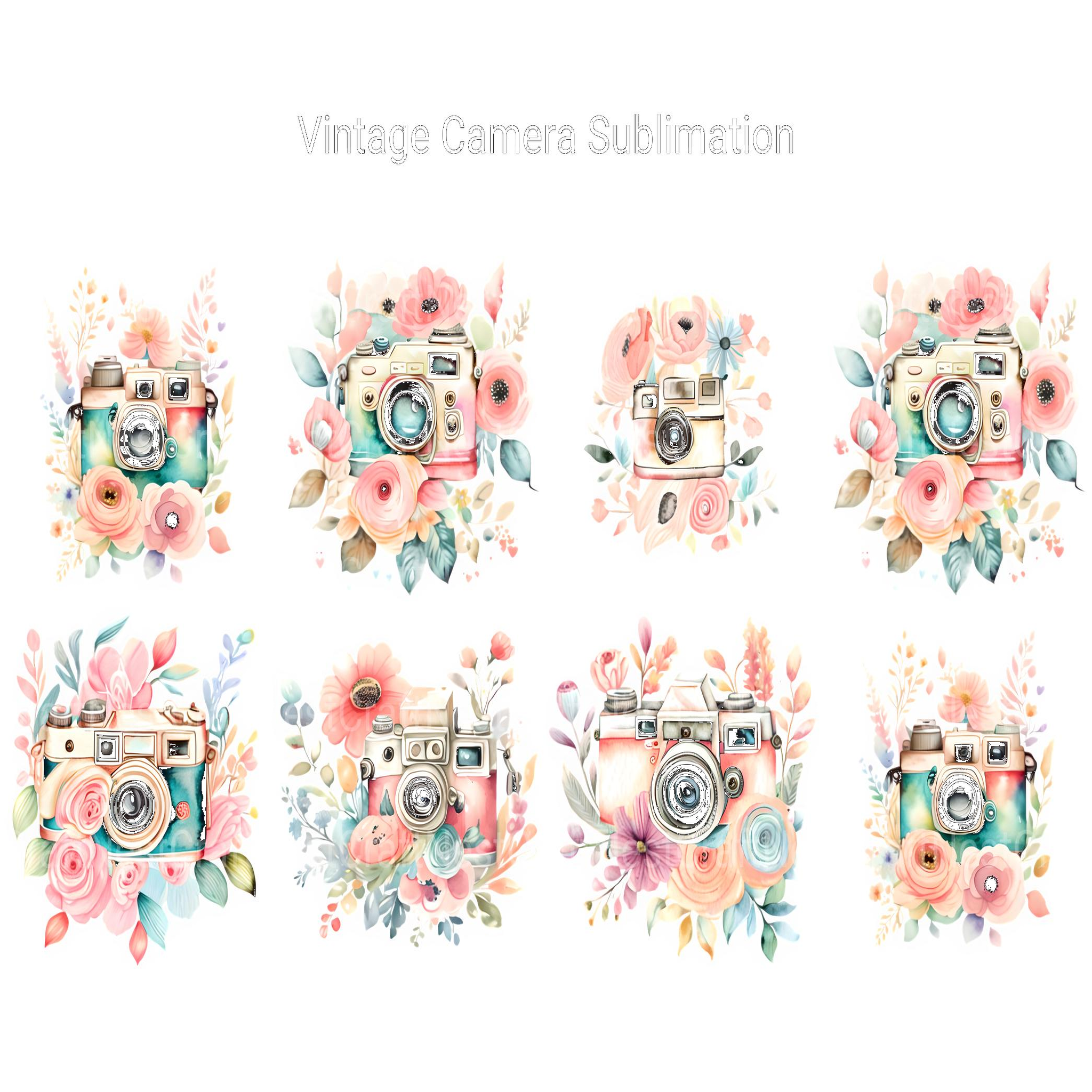 Vintage Camera Clipart - CraftNest - Digital Crafting and Art