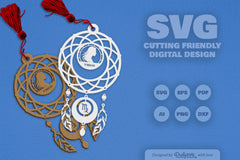 Virgo Dream Catcher Laser Cut Clipart Set - CraftNest - Digital Crafting and Art